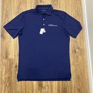 NWT Johnnie-O Navy Blue Men's Polo Shirt $85 MSRP
